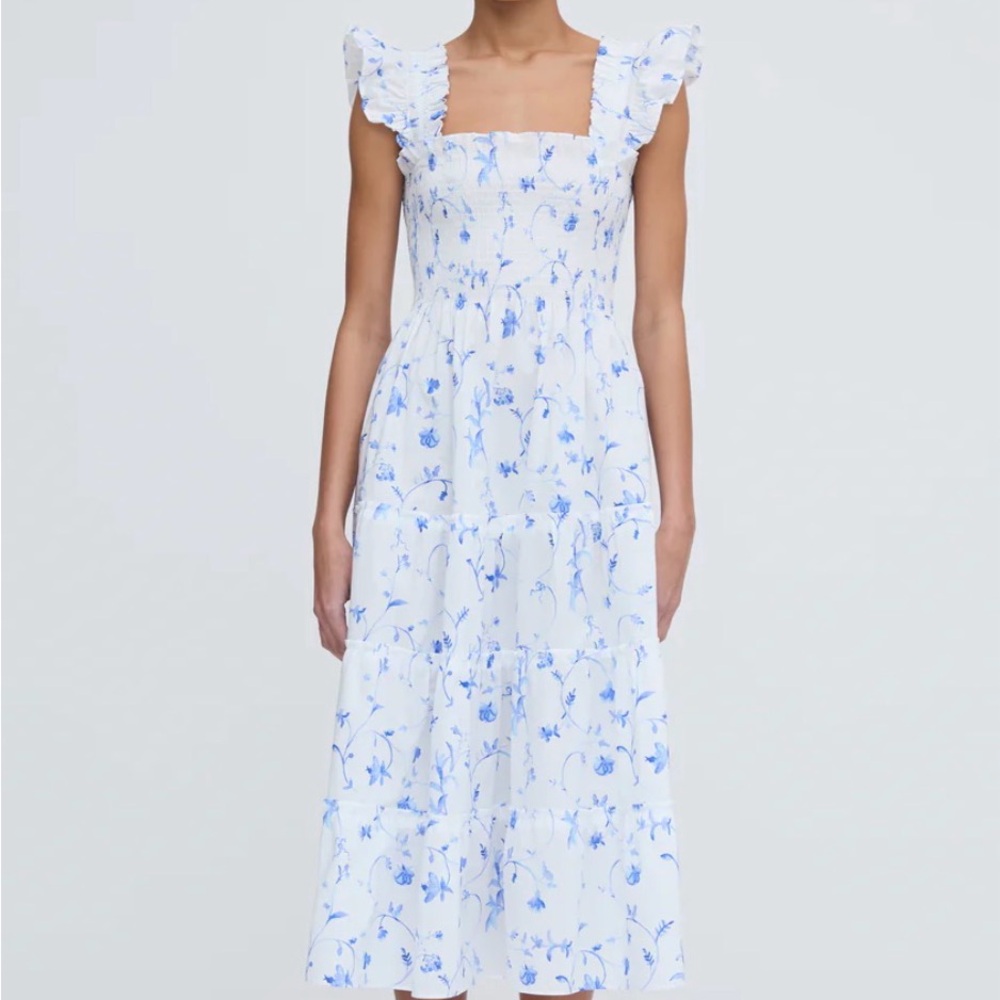 Hill House Home Ellie Nap Dress in Blue Botanical